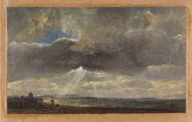 Clouds and Sunbeams over the Windberg near Dresden